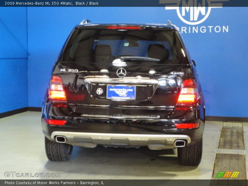Black / Black 2009 Mercedes-Benz ML 350 4Matic