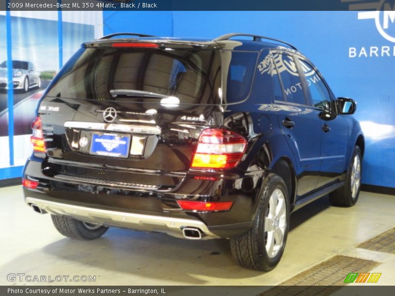Black / Black 2009 Mercedes-Benz ML 350 4Matic