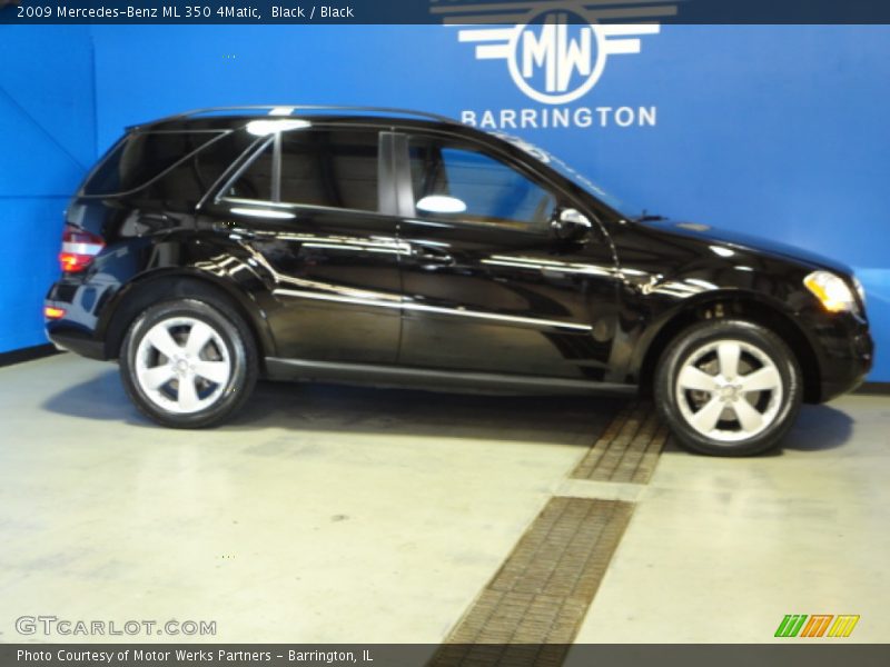 Black / Black 2009 Mercedes-Benz ML 350 4Matic
