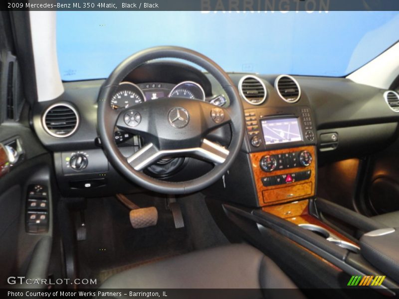 Black / Black 2009 Mercedes-Benz ML 350 4Matic