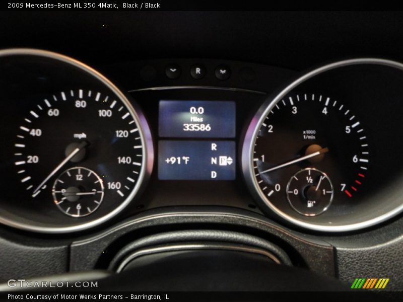 Black / Black 2009 Mercedes-Benz ML 350 4Matic
