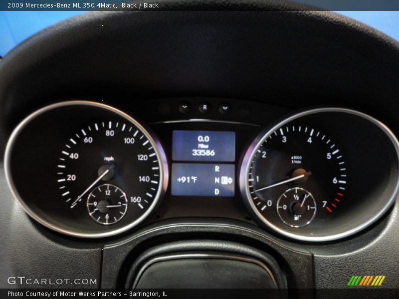 Black / Black 2009 Mercedes-Benz ML 350 4Matic