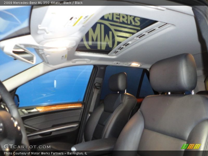 Black / Black 2009 Mercedes-Benz ML 350 4Matic