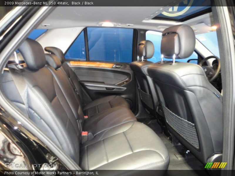 Black / Black 2009 Mercedes-Benz ML 350 4Matic