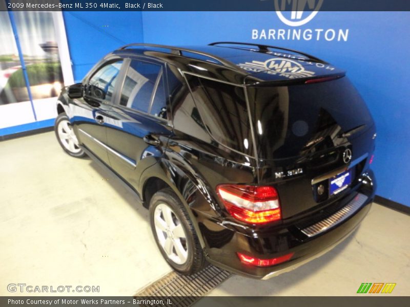 Black / Black 2009 Mercedes-Benz ML 350 4Matic