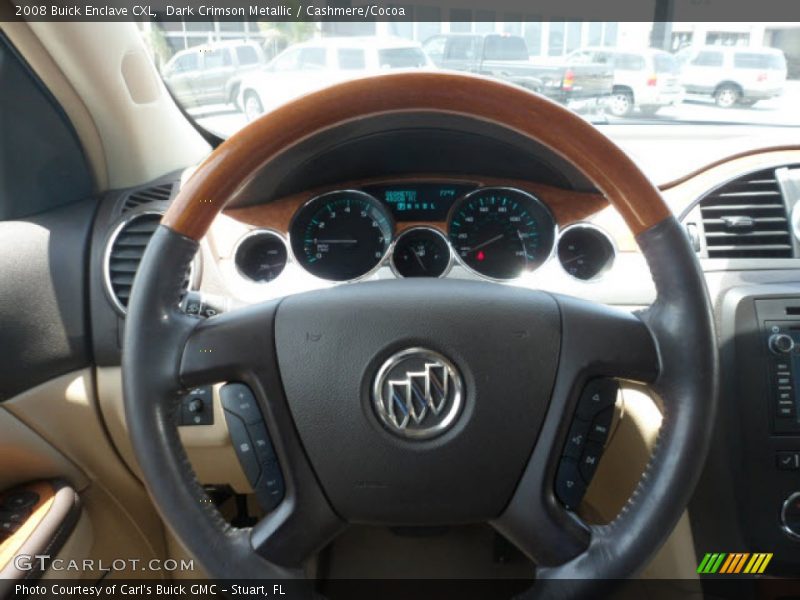 Dark Crimson Metallic / Cashmere/Cocoa 2008 Buick Enclave CXL