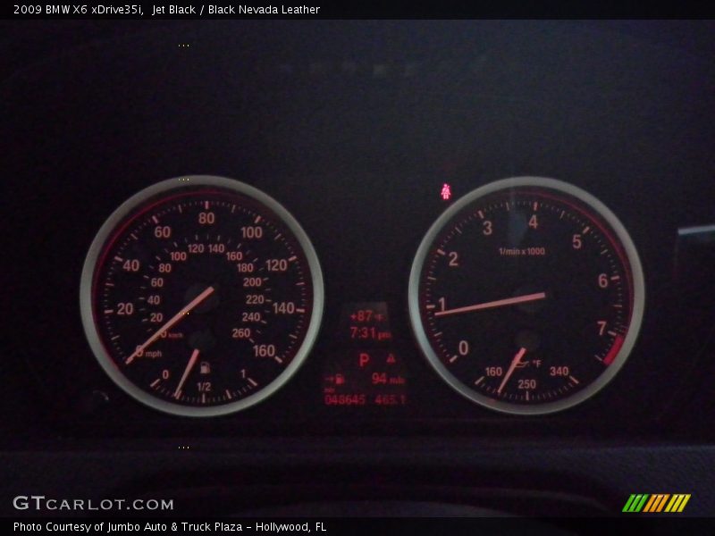 Jet Black / Black Nevada Leather 2009 BMW X6 xDrive35i