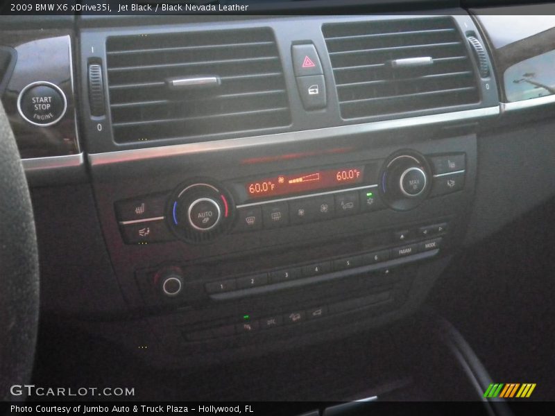 Jet Black / Black Nevada Leather 2009 BMW X6 xDrive35i