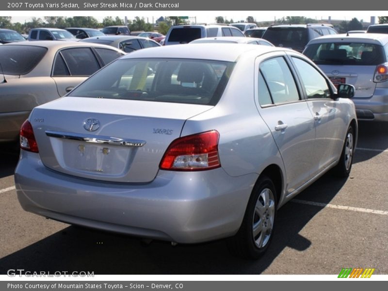 Silver Streak Mica / Dark Charcoal 2007 Toyota Yaris Sedan