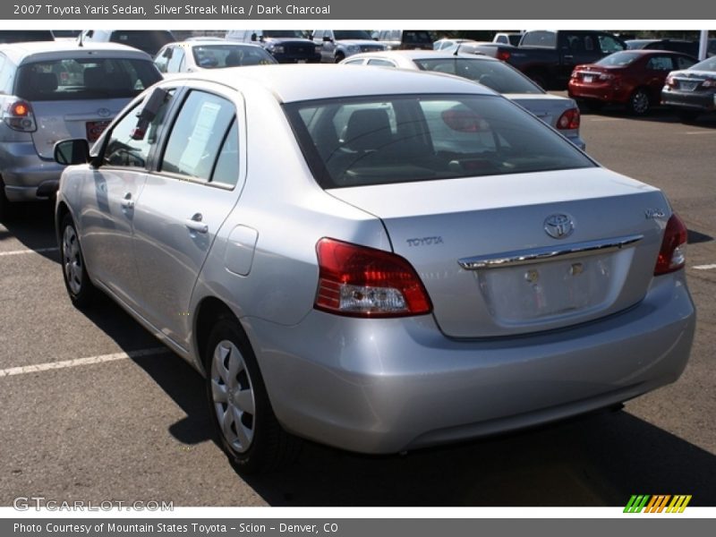 Silver Streak Mica / Dark Charcoal 2007 Toyota Yaris Sedan