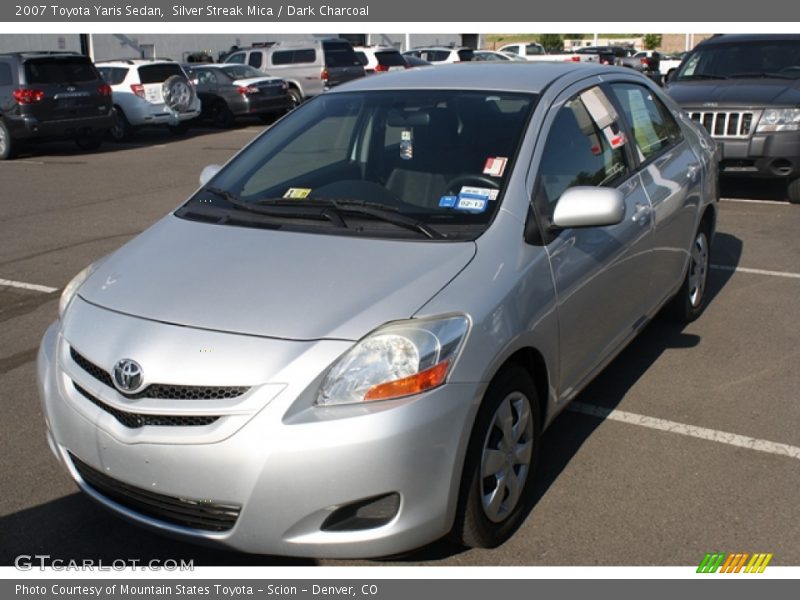 Silver Streak Mica / Dark Charcoal 2007 Toyota Yaris Sedan