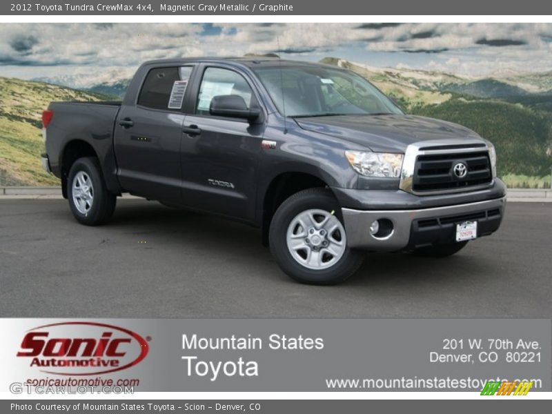 Magnetic Gray Metallic / Graphite 2012 Toyota Tundra CrewMax 4x4