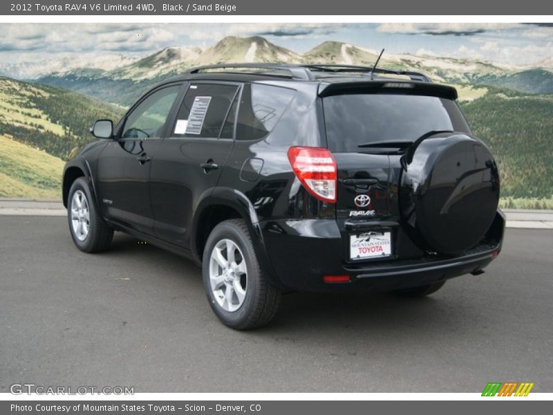 Black / Sand Beige 2012 Toyota RAV4 V6 Limited 4WD