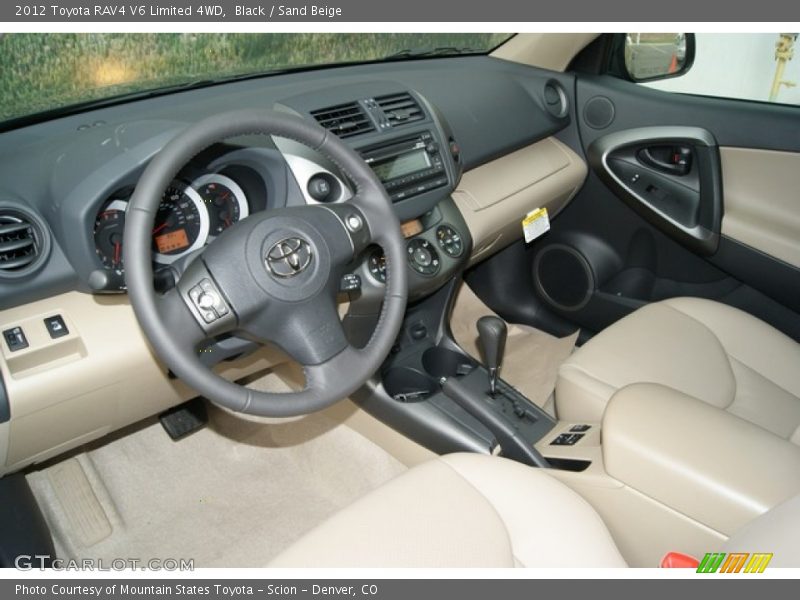 Black / Sand Beige 2012 Toyota RAV4 V6 Limited 4WD