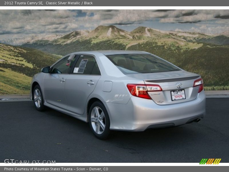 Classic Silver Metallic / Black 2012 Toyota Camry SE