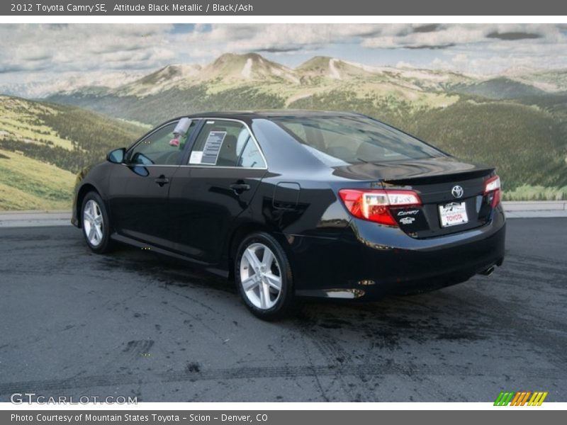 Attitude Black Metallic / Black/Ash 2012 Toyota Camry SE