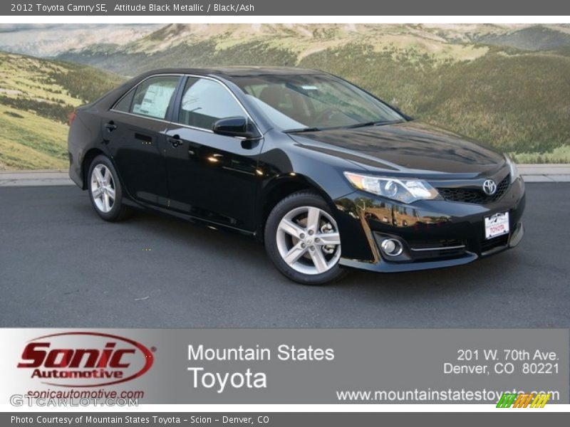 Attitude Black Metallic / Black/Ash 2012 Toyota Camry SE