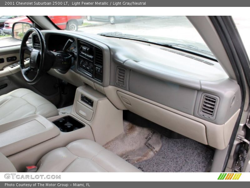 Light Pewter Metallic / Light Gray/Neutral 2001 Chevrolet Suburban 2500 LT