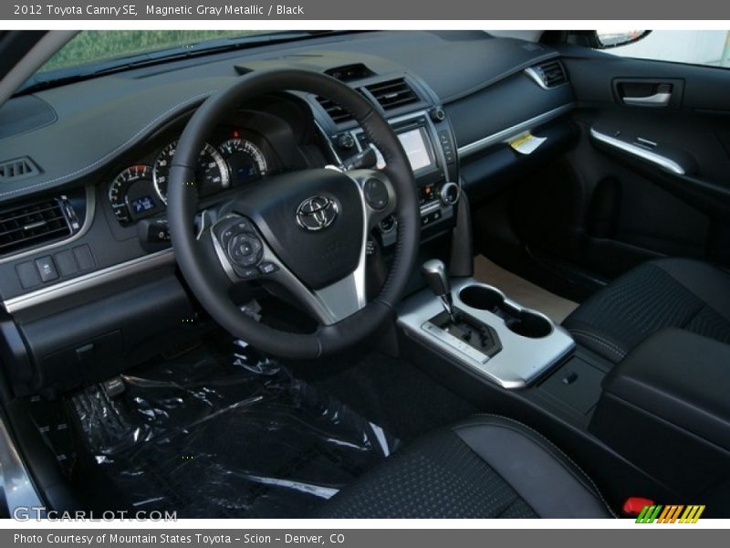 Magnetic Gray Metallic / Black 2012 Toyota Camry SE
