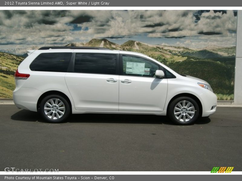  2012 Sienna Limited AWD Super White