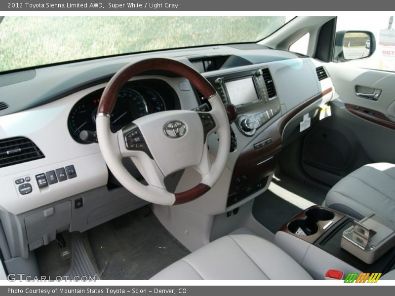 Light Gray Interior - 2012 Sienna Limited AWD 