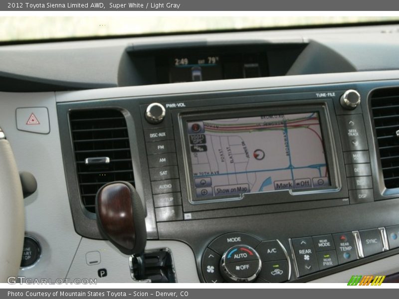 Navigation of 2012 Sienna Limited AWD