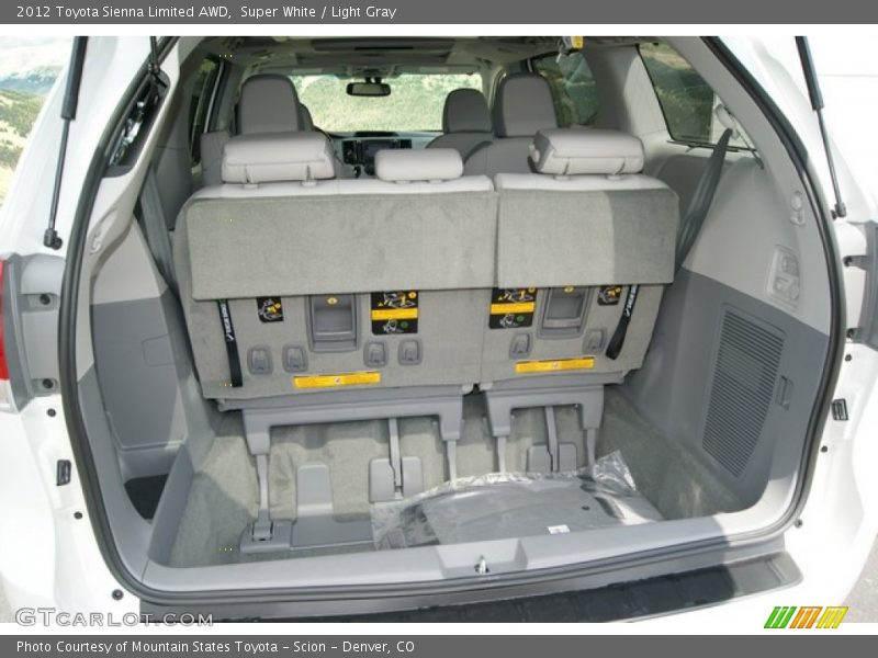  2012 Sienna Limited AWD Trunk