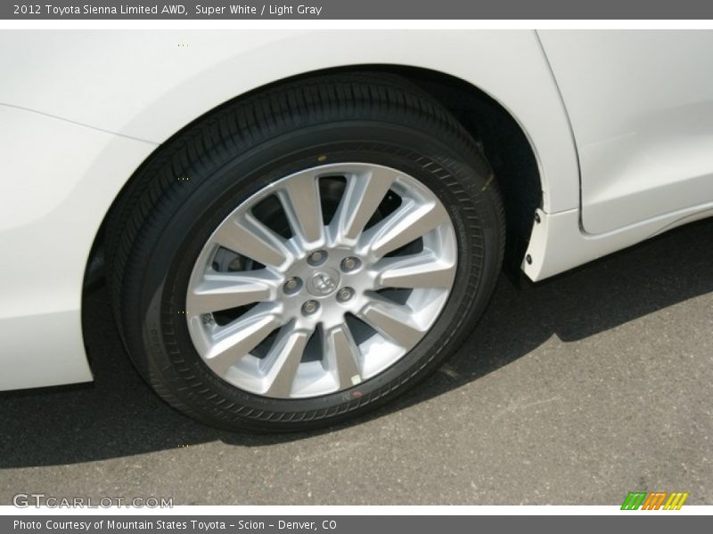  2012 Sienna Limited AWD Wheel