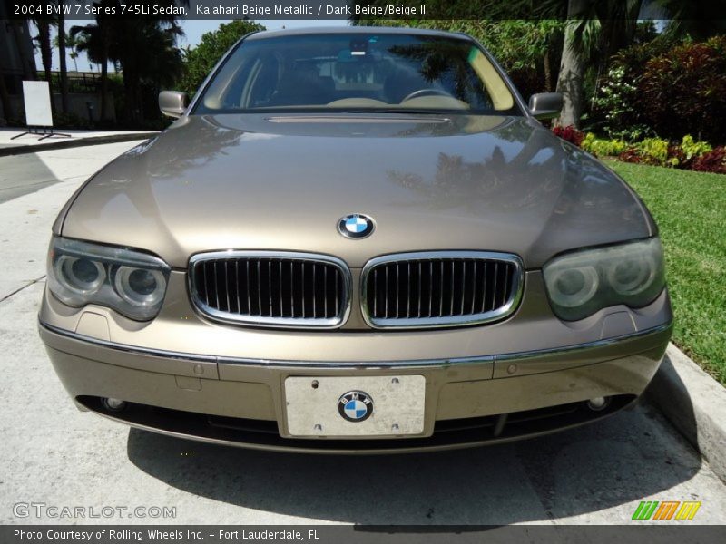 Kalahari Beige Metallic / Dark Beige/Beige III 2004 BMW 7 Series 745Li Sedan