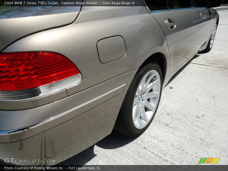 Kalahari Beige Metallic / Dark Beige/Beige III 2004 BMW 7 Series 745Li Sedan