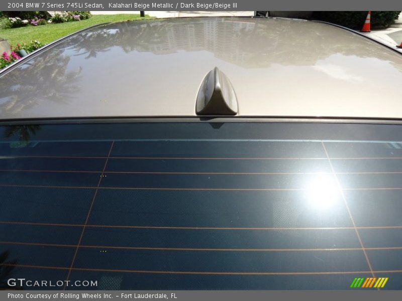 Kalahari Beige Metallic / Dark Beige/Beige III 2004 BMW 7 Series 745Li Sedan