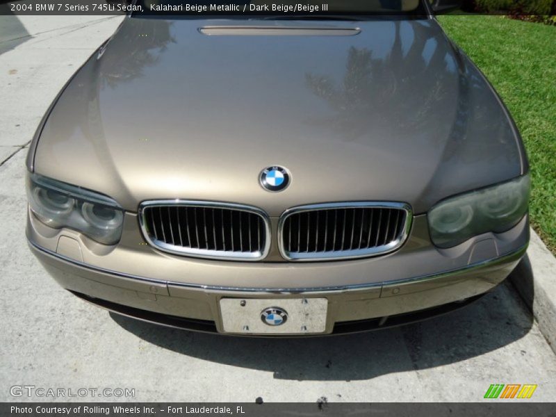 Kalahari Beige Metallic / Dark Beige/Beige III 2004 BMW 7 Series 745Li Sedan