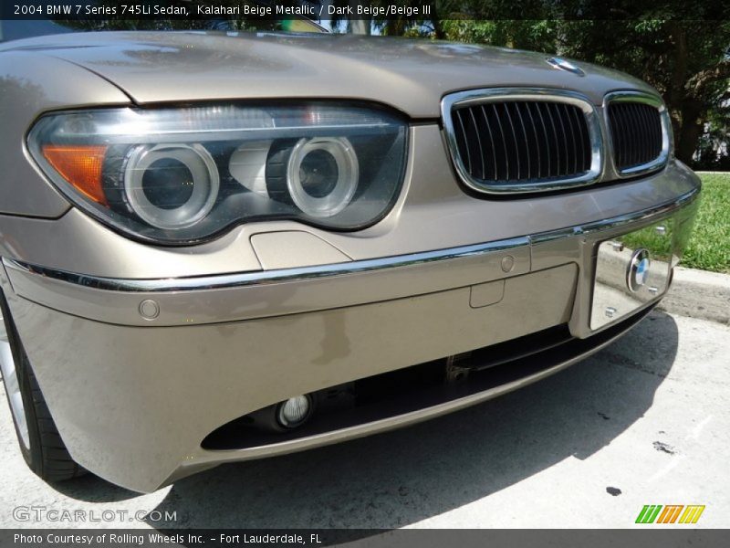 Kalahari Beige Metallic / Dark Beige/Beige III 2004 BMW 7 Series 745Li Sedan