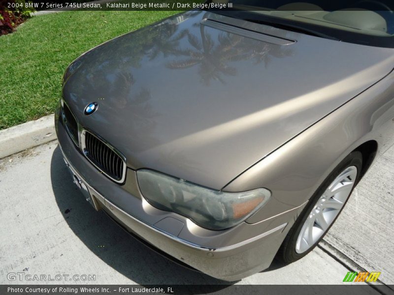 Kalahari Beige Metallic / Dark Beige/Beige III 2004 BMW 7 Series 745Li Sedan