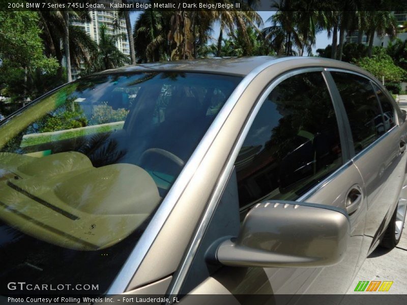 Kalahari Beige Metallic / Dark Beige/Beige III 2004 BMW 7 Series 745Li Sedan