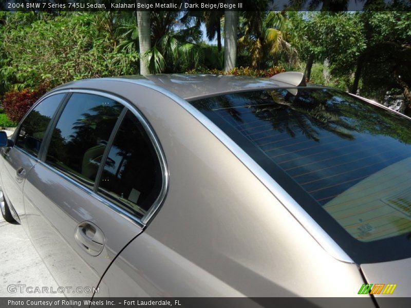 Kalahari Beige Metallic / Dark Beige/Beige III 2004 BMW 7 Series 745Li Sedan