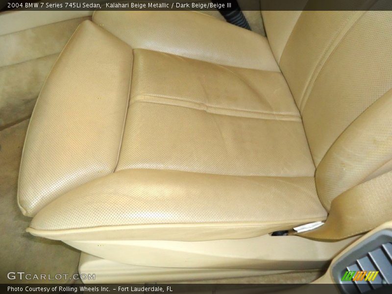 Kalahari Beige Metallic / Dark Beige/Beige III 2004 BMW 7 Series 745Li Sedan