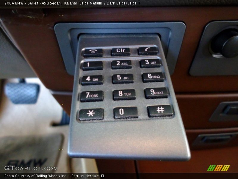 Kalahari Beige Metallic / Dark Beige/Beige III 2004 BMW 7 Series 745Li Sedan