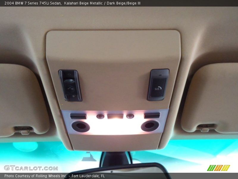 Kalahari Beige Metallic / Dark Beige/Beige III 2004 BMW 7 Series 745Li Sedan