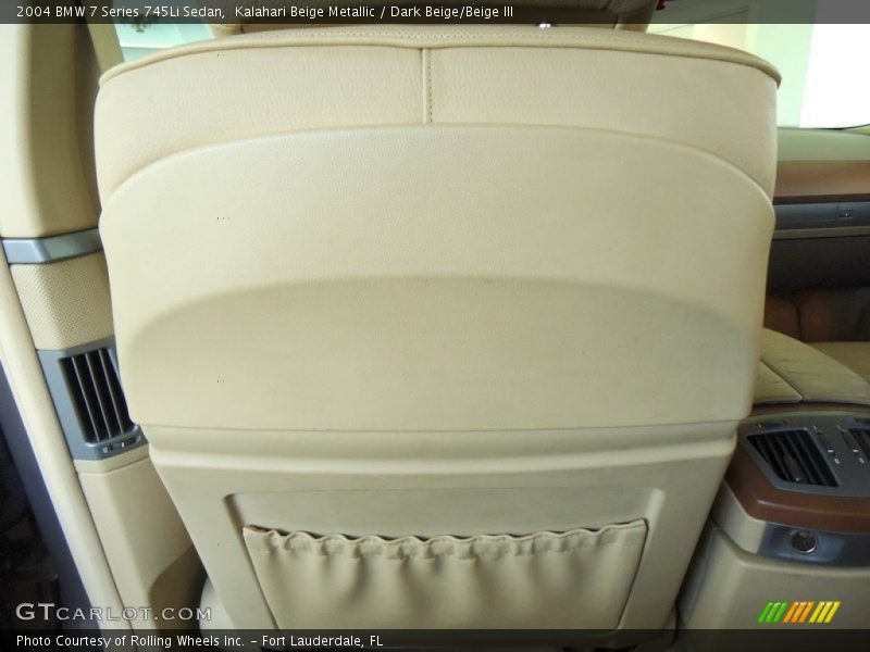 Kalahari Beige Metallic / Dark Beige/Beige III 2004 BMW 7 Series 745Li Sedan