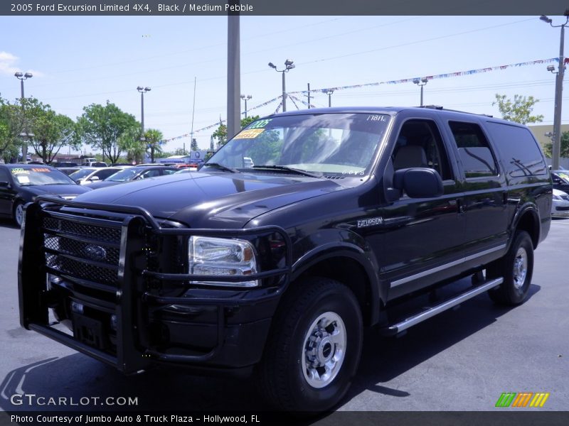 Black / Medium Pebble 2005 Ford Excursion Limited 4X4