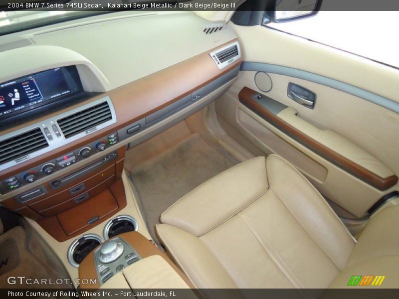 Kalahari Beige Metallic / Dark Beige/Beige III 2004 BMW 7 Series 745Li Sedan