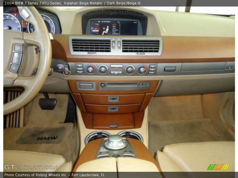 Kalahari Beige Metallic / Dark Beige/Beige III 2004 BMW 7 Series 745Li Sedan