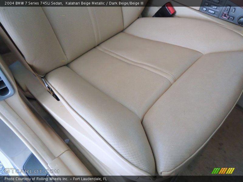 Kalahari Beige Metallic / Dark Beige/Beige III 2004 BMW 7 Series 745Li Sedan