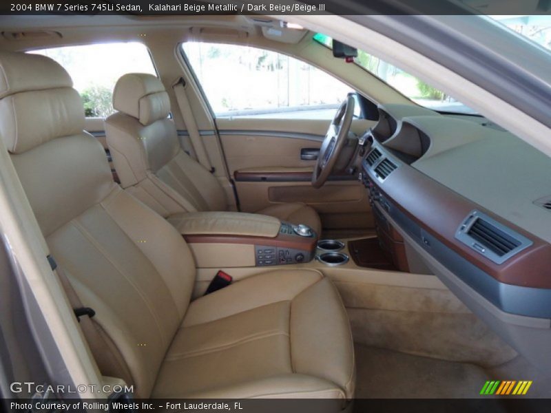  2004 7 Series 745Li Sedan Dark Beige/Beige III Interior