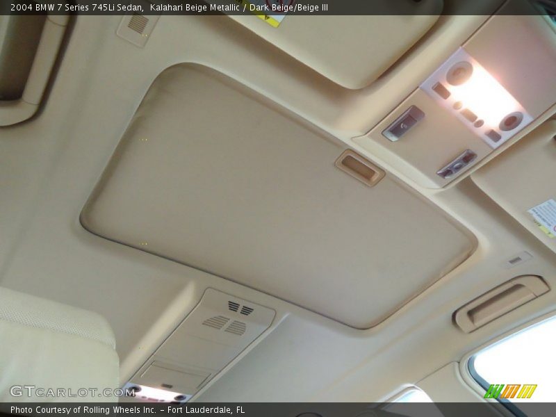 Kalahari Beige Metallic / Dark Beige/Beige III 2004 BMW 7 Series 745Li Sedan