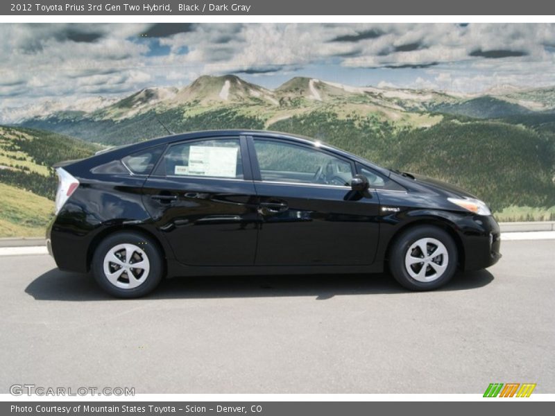 Black / Dark Gray 2012 Toyota Prius 3rd Gen Two Hybrid