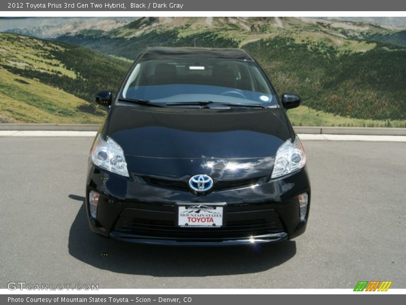Black / Dark Gray 2012 Toyota Prius 3rd Gen Two Hybrid