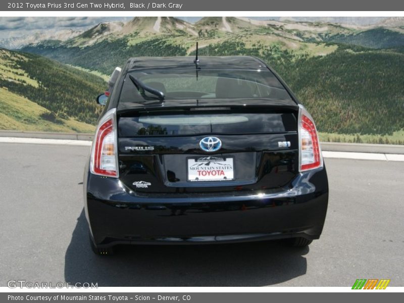 Black / Dark Gray 2012 Toyota Prius 3rd Gen Two Hybrid