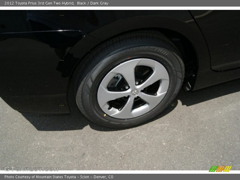 Black / Dark Gray 2012 Toyota Prius 3rd Gen Two Hybrid